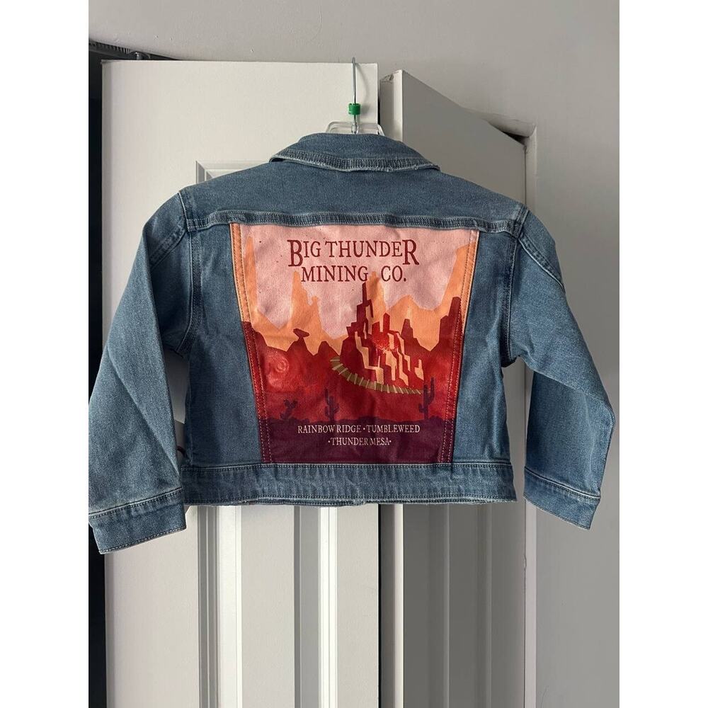 NEW Disney Ily 4EVER Big Thunder Mountain Railroad Denim Jacket. Girls Size 4